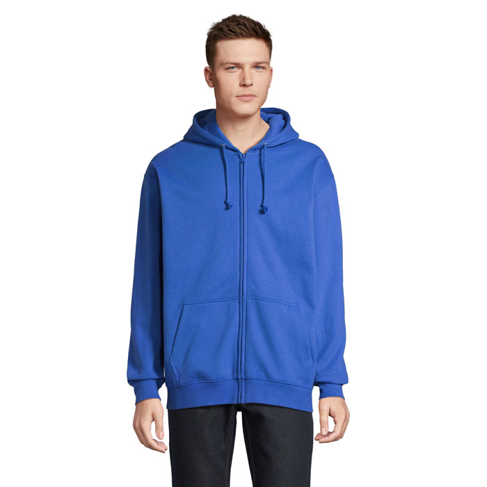 Sudadera unisex con capucha y cremallera